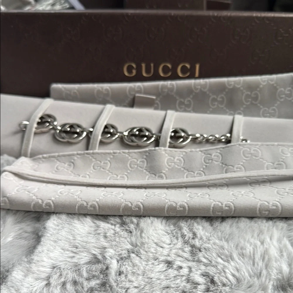 Gucci Sterling Silver Monogram Bracelet